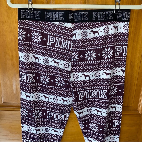 VS PINK Thermal Sleep Pants, Base Layer - Picture 5 of 6